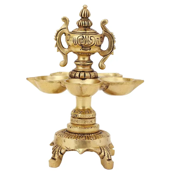 Brass_World_Cup_Diya_5_Diya_7_Inches_And_1_3_Kg_With_Stand_Ethnic_Design_Handmade_Curved_Oil_Wick_Antique_Deepak_Lamp_For_Home_Decor_Temple_Puja_Counter_Diwali_Decoration_Festival_Gift