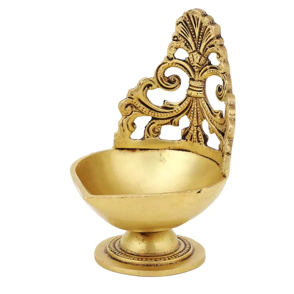 Brass_Diya_6_Inches_And_500G_With_Stand_Ethnic_Design_Handmade_Curved_Oil_Wick_Antique_Kuber_Deepak_Lamp_For_Home_Decor_Temple_Puja_Office_Counter_Diwali_Decoration_Festival_Gift