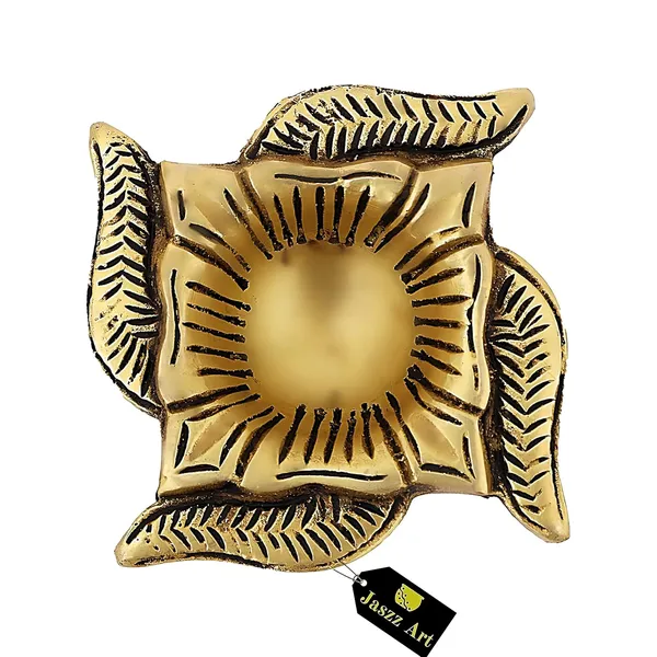Brass_Diya_Swastik_Ethnic_Design_Handmade_Curved_Oil_Wick_Antique_Kuber_Deepak_Lamp_For_Home_Decor_Temple_Puja_Office_Counter_Decoration_Festival_Gift_Pack_Of_1_8_8_3_Cm_And_200G