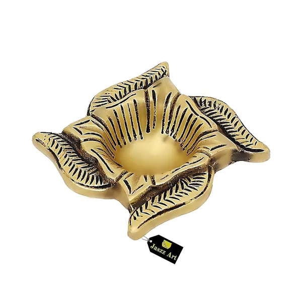 Brass_Diya_Swastik_Ethnic_Design_Handmade_Curved_Oil_Wick_Antique_Kuber_Deepak_Lamp_For_Home_Decor_Temple_Puja_Office_Counter_Decoration_Festival_Gift_Pack_Of_1_8_8_3_Cm_And_200G