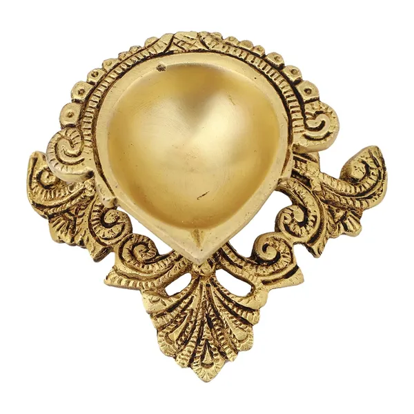 Brass_Leaf_Shape_Diya_3_Inches_And_300G_With_Stand_Ethnic_Design_Handmade_Curved_Oil_Wick_Antique_Deepak_Lamp_For_Home_Decor_Temple_Puja_Office_Counter_Diwali_Decoration_Festival_Gift