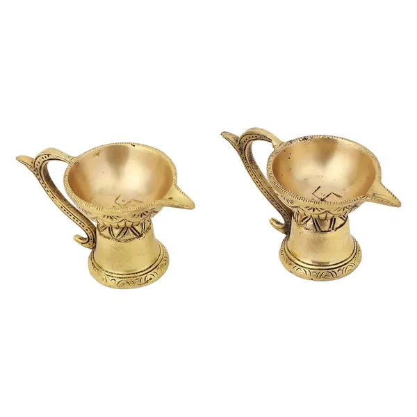 Brass_Cup_Diya_3_Inches_And_500G_Pair_With_Hnadle_Ethnic_Design_Handmade_Curved_Oil_Wick_Antique_Deepak_Lamp_For_Home_Decor_Temple_Puja_Office_Diwali_Decoration_Festival_Gift