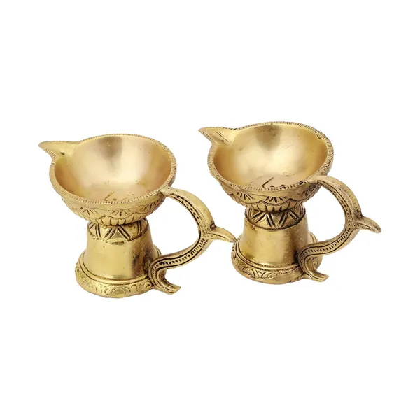 Brass_Cup_Diya_3_Inches_And_500G_Pair_With_Hnadle_Ethnic_Design_Handmade_Curved_Oil_Wick_Antique_Deepak_Lamp_For_Home_Decor_Temple_Puja_Office_Diwali_Decoration_Festival_Gift