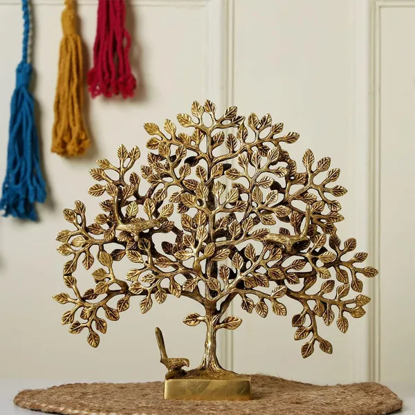 Pure_Brass_Kalpavriksha_Tree_Showpiece_11_Inches_1_7_Kg_Bird_Trees_Of_Life_Home_Decor_Gift_For_Good_Luck_Vastu_And_Fengshui_Best_In_Living_Room_Table_Decoration_With_Antique_Polish