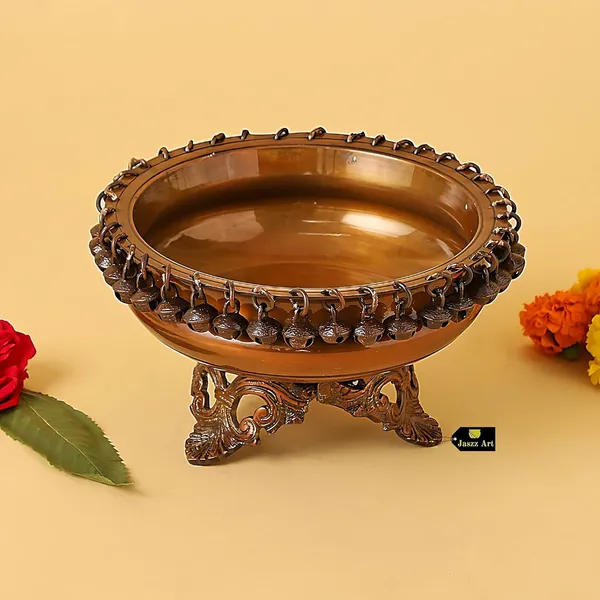 Brass_8_Inches_And_1_9_Kg_Urli_Bowl_With_Bells_Ethnic_Design_Uruli_Pot_For_Home_Decor_Floating_Flowers_Candle_Lamps_Temple_Room_Traditional_Diwali_Decoration_Gift_Dark