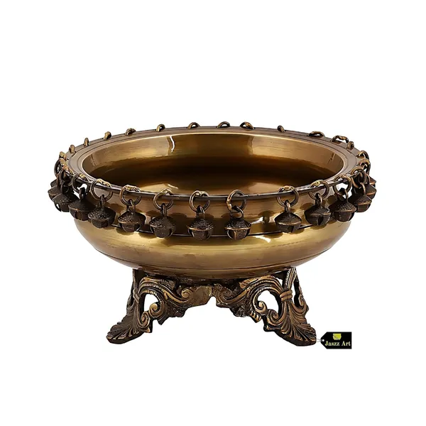 Brass_8_Inches_And_1_9_Kg_Urli_Bowl_With_Bells_Ethnic_Design_Uruli_Pot_For_Home_Decor_Floating_Flowers_Candle_Lamps_Temple_Room_Traditional_Diwali_Decoration_Gift_Dark