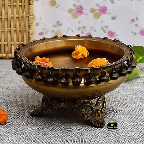 Brass_8_Inches_And_1_9_Kg_Urli_Bowl_With_Bells_Ethnic_Design_Uruli_Pot_For_Home_Decor_Floating_Flowers_Candle_Lamps_Temple_Room_Traditional_Diwali_Decoration_Gift_Dark