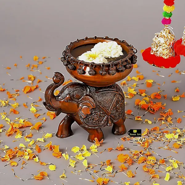Brass_Elephant_Urli_Bowl_With_Bells_Ethnic_Design_For_Home_Decor_Floating_Flowers_Candle_Temple_Traditional_Diwali_Decoration_Dark_10_Inches_And_3_Kg