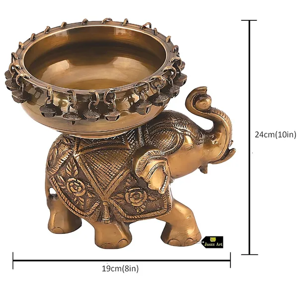 Brass_Elephant_Urli_Bowl_With_Bells_Ethnic_Design_For_Home_Decor_Floating_Flowers_Candle_Temple_Traditional_Diwali_Decoration_Dark_10_Inches_And_3_Kg