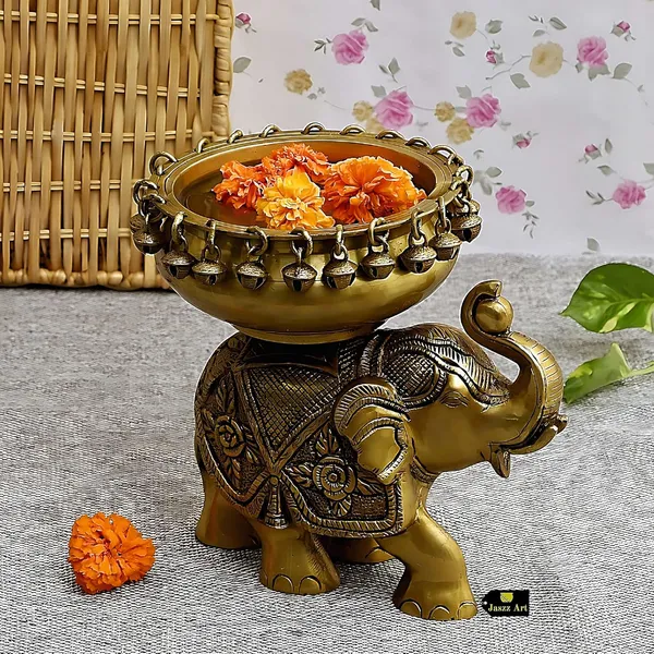 Brass_Elephant_Urli_Bowl_With_Bells_Ethnic_Design_Uruli_For_Home_Decor_Floating_Traditional_Diwali_Decoration_Gift_Antique_2_10_Inches_And_3_Kg