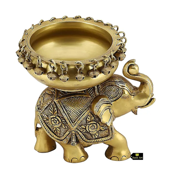 Brass_Elephant_Urli_Bowl_With_Bells_Ethnic_Design_Uruli_For_Home_Decor_Floating_Traditional_Diwali_Decoration_Gift_Antique_2_10_Inches_And_3_Kg
