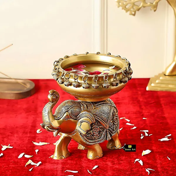 Brass_Elephant_Urli_Bowl_With_Bells_Ethnic_Design_For_Home_Decor_Flowers_Candle_Lamps_Traditional_Diwali_Decoration_Gift_10_Inches_And_3_Kg