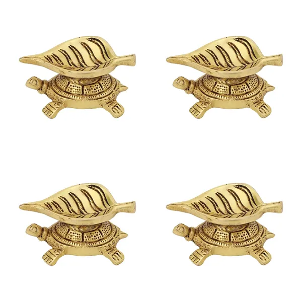 Brass_Turtle_Leaf_Diya_Design_Handmade_Curved_Oil_Wick_Antique_Kuber_Deepak_For_Home_Decor_Temple_Puja_Counter_Decoration_Festival_Gift_Pack_Of_4_3_Inches_And_200G