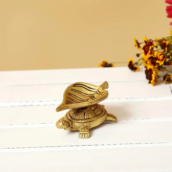 Brass_Turtle_Leaf_Diya_Handmade_Curved_Oil_Wick_Antique_Kuber_Deepak_For_Home_Decor_Temple_Puja_Festival_Gift_Pack_Of_11_3_Inches_And_200G