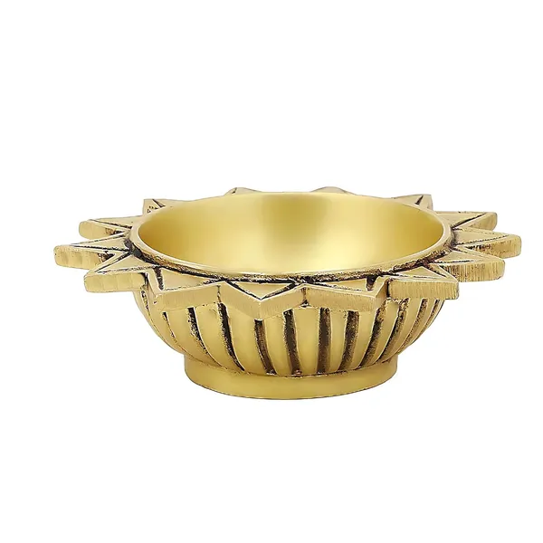 Brass_Sun_Diya_Small_Ethnic_Design_Handmade_Curved_Oil_Wick_Antique_Kuber_Deepak_Lamp_For_Home_Decor_Temple_Puja_Office_Counter_Decoration_Festival_Gift_4_Inches_600G_Pack_Of_2_Golden