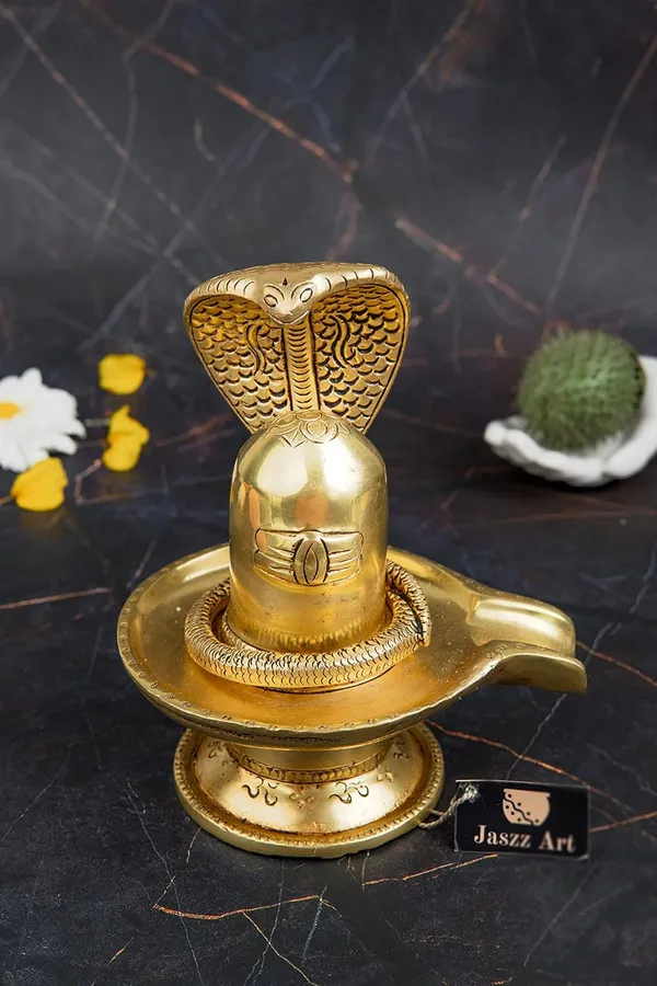 Brass_Shivling_With_Sheshnag_6_Inches_1900_Gm_Shiva_Lingam_Statue_Antique_Hindu_Pooja_Shiva_Idol_For_Home_Office_Temple_Festival_Gift