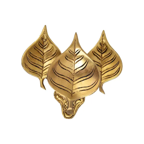 Brass_Leaf_Diya_With_Stand_12_13_5_Inches_And_485_Gm_Ethnic_Design_Handmade_Curved_Oil_Wick_Antique_Kuber_Deepak_Lamp_For_Home_Decor_Temple_Puja_Office_Counter_Decoration_Festival_Gift