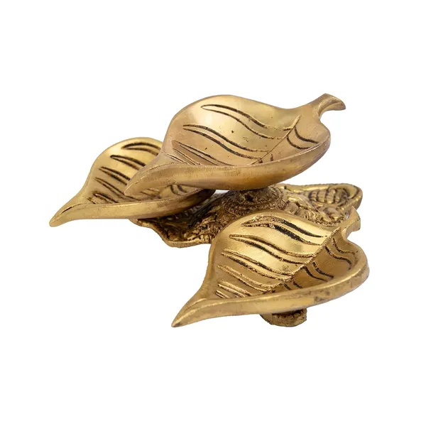 Brass_Leaf_Diya_With_Stand_12_13_5_Inches_And_485_Gm_Ethnic_Design_Handmade_Curved_Oil_Wick_Antique_Kuber_Deepak_Lamp_For_Home_Decor_Temple_Puja_Office_Counter_Decoration_Festival_Gift