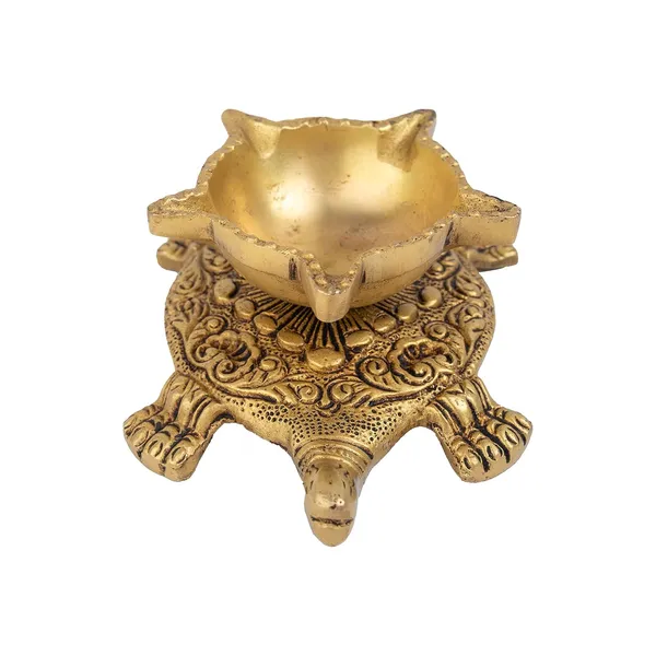 Brass_Turtle_Leaf_Diya_14_12_5_Inches_And_520Gm_Ethnic_Design_Handmade_Curved_Oil_Wick_Antique_Kuber_Deepak_For_Home_Decor_Temple_Puja_Counter_Decoration_Festival_Gift