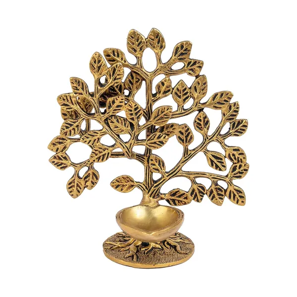 Jaszzart_Brass_Diya_Handcrafted_Kalpvriksha_14_10_15_Cm_And_450_G_Tree_Shape_Oil_Lamp_Dipak_For_Home_Office_Temple_Mandir_Pooja_Aarti_Decoration