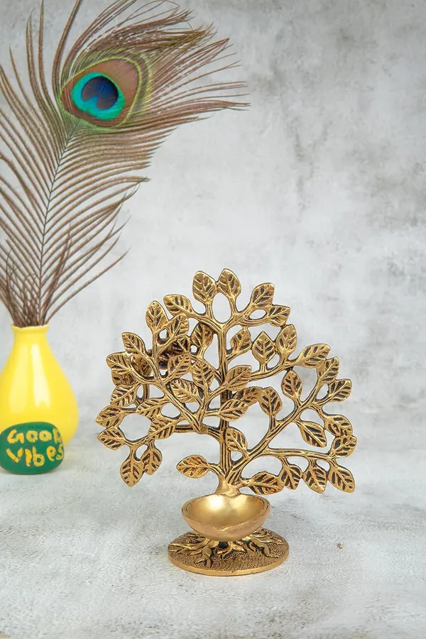 Jaszzart_Brass_Diya_Handcrafted_Kalpvriksha_14_10_15_Cm_And_450_G_Tree_Shape_Oil_Lamp_Dipak_For_Home_Office_Temple_Mandir_Pooja_Aarti_Decoration