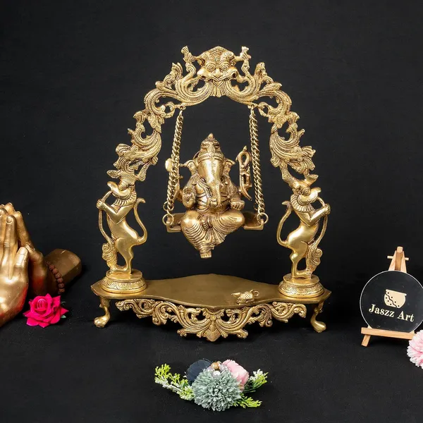 Brass_Ganesha_Statue_On_Jhula_Idol_On_Swing_For_Show_Piece_Decoration_Items_For_Pooja_Room_Temple_Home_Decor_Puja_House_Office_Mandir_Size_41_12_48_Cm_6900_Gm