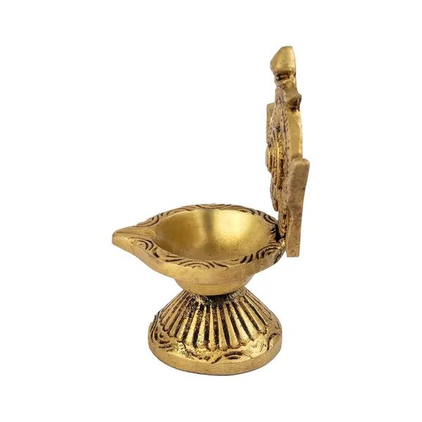 Brass_Chakra_Diya_With_Stand_6X7X11_Inches_320G_Ethnic_Design_Handmade_Curved_Oil_Wick_Antique_Deepak_Lamp_For_Home_Decor_Temple_Puja_Office_Counter_Decoration_Festival_Gift