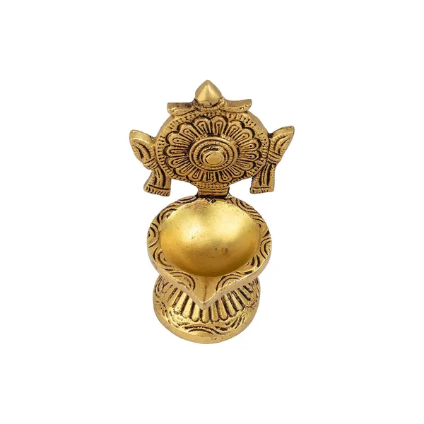 Brass_Chakra_Diya_With_Stand_6X7X11_Inches_320G_Ethnic_Design_Handmade_Curved_Oil_Wick_Antique_Deepak_Lamp_For_Home_Decor_Temple_Puja_Office_Counter_Decoration_Festival_Gift
