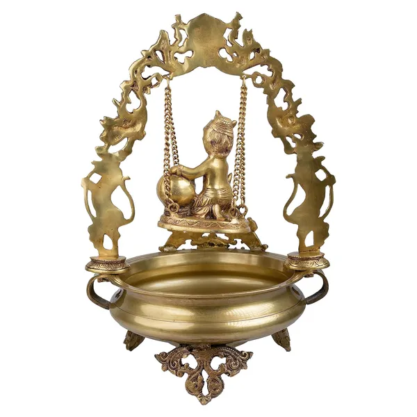 Brass_Laddu_Gopal_Urli_Bowl_With_Ethnic_Design_Uruli_Pot_For_Home_Decor_Candle_Lamps_Temple_Room_Traditional_Diwali_Decoration_Gift_Fantasy_39_Cm_30_Cm_Copper