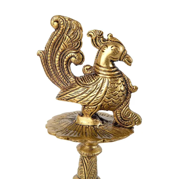 Brass_Peacock_Diya_For_Table_Decor_15X13X26_Cm_And_1550G_Ethnic_Handmade_Decorative_Curved_Oil_Wick_Antique_Mayur_Deepak_Lamp_For_Home_Temple_Puja_Room_Office_Counter_Decoration_Festival