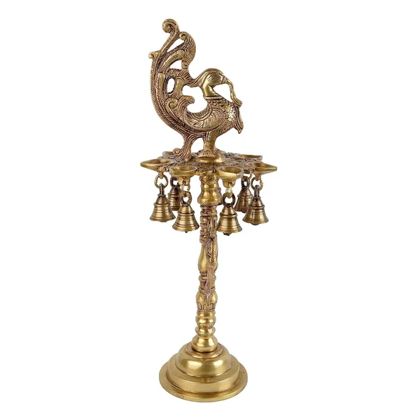 Brass_Peacock_Diya_For_Table_Decor_15X15X41_Cm_And_2650G_Ethnic_Handmade_Decorative_Curved_Oil_Wick_Antique_Mayur_Deepak_Lamp_For_Home_Temple_Puja_Room_Office_Counter_Decoration_Festival