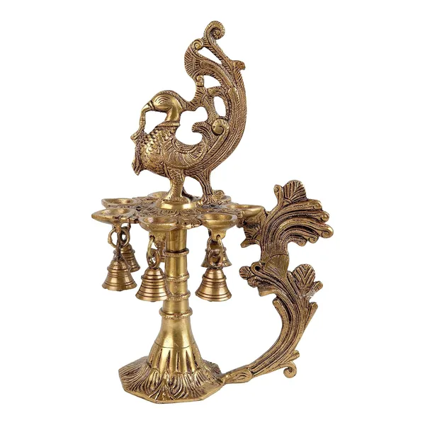 Brass_Peacock_Diya_For_Table_Decor_22X17X33_Cm_And_2300G_Ethnic_Handmade_Decorative_Curved_Oil_Wick_Antique_Mayur_Deepak_Lamp_For_Home_Temple_Puja_Room_Office_Counter_Decoration_Festival