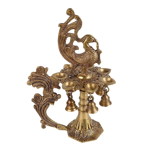 Brass_Peacock_Diya_For_Table_Decor_22X17X33_Cm_And_2300G_Ethnic_Handmade_Decorative_Curved_Oil_Wick_Antique_Mayur_Deepak_Lamp_For_Home_Temple_Puja_Room_Office_Counter_Decoration_Festival