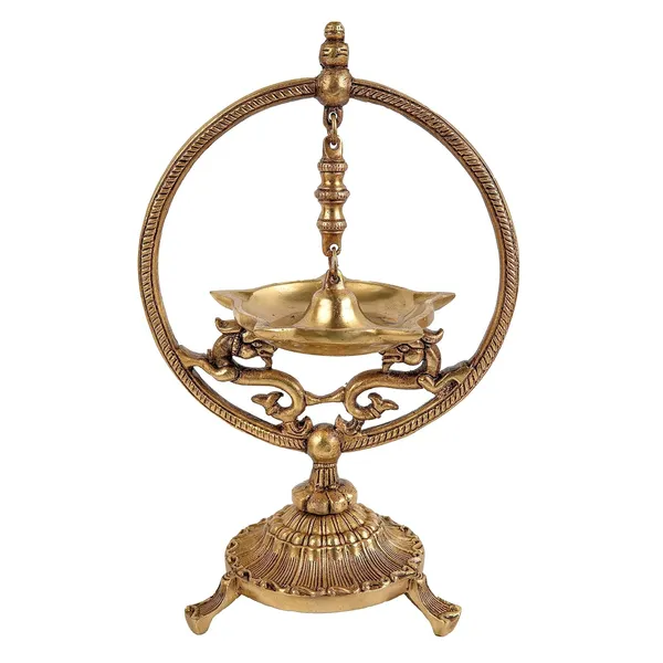 Brass_Designer_Diya_With_Stand_Ethnic_Design_Handmade_Curved_Oil_Wick_Antique_Deepak_Lamp_For_Home_Decor_Temple_Puja_Counter_Diwali_Decoration_Festival_Gift_17_12_27_Cm_1250_Gm