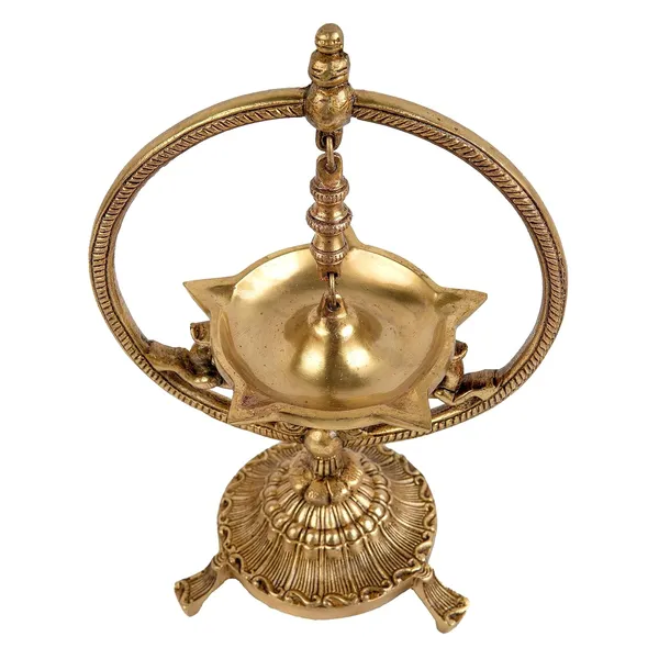 Brass_Designer_Diya_With_Stand_Ethnic_Design_Handmade_Curved_Oil_Wick_Antique_Deepak_Lamp_For_Home_Decor_Temple_Puja_Counter_Diwali_Decoration_Festival_Gift_17_12_27_Cm_1250_Gm