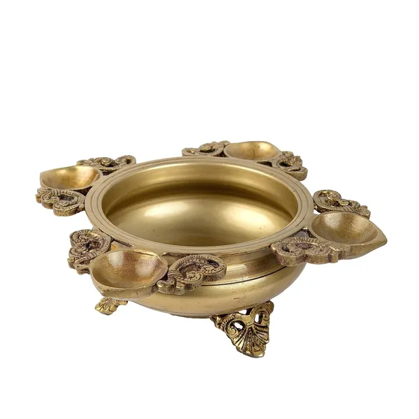 Brass_Camel_6In_4_Diya_Urli_Bowl_With_Bells_Ethnic_Design_Uruli_For_Home_Decor_Floating_Flowers_Candle_Lamps_Temple_Room_Traditional_Diwali_Decoration_Gift_25_25_9_Cm_And_1450_G