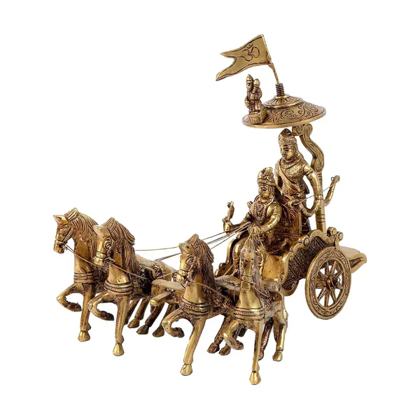 Brass_Arjun_Rath_4_Hourses_Office_Home_Table_For_Good_Luck_Home_Decor_Counter_Decorative_Figurine_Handcrafted_Unique_Vastu_Animal_Gift_Item_25_18_20_Cm_1750_Gm