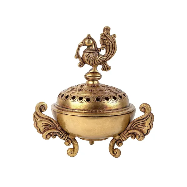 Brass_Peacock_Design_Dhoop_6In_And_1_Kg_Dani_Pot_Loban_Burner_Bakhoor_Holder_Antique_Dhoop_Batti_Stand_Pooja_Items_Incense_Holder_Burner_For_Home_Office_Living_Pooja_Puja_Room