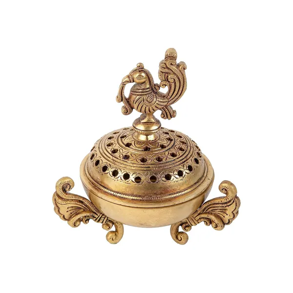Brass_Peacock_Design_Dhoop_6In_And_1_Kg_Dani_Pot_Loban_Burner_Bakhoor_Holder_Antique_Dhoop_Batti_Stand_Pooja_Items_Incense_Holder_Burner_For_Home_Office_Living_Pooja_Puja_Room