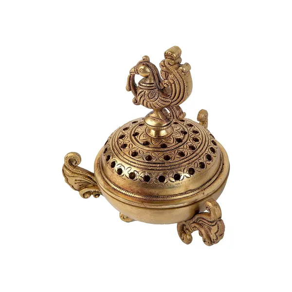 Brass_Peacock_Design_Dhoop_6In_And_1_Kg_Dani_Pot_Loban_Burner_Bakhoor_Holder_Antique_Dhoop_Batti_Stand_Pooja_Items_Incense_Holder_Burner_For_Home_Office_Living_Pooja_Puja_Room