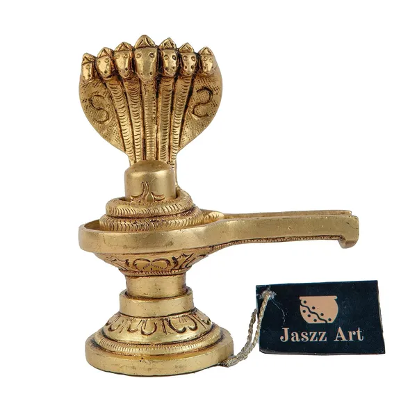 Brass_Shivling_With_Sheshnag_Shiva_Lingam_Statue_Antique_Hindu_Pooja_Shiva_Idol_For_Home_Office_Temple_Festival_Gift_10_5_10_Cm_500_Gm