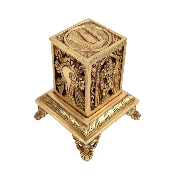 Brass_Antique_Design_Dhoop_Dani_Pot_Loban_Burner_Bakhoor_Holder_Dhoop_Batti_Stand_Pooja_Items_Incense_Holder_Burner_For_Home_Office_Living_Pooja_Puja_Room