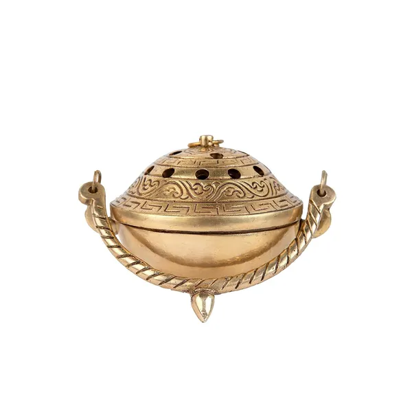 Brass_Antique_Design_Dhoop_Dani_Pot_Loban_Burner_Bakhoor_Holder_Dhoop_Batti_Stand_Pooja_Items_Incense_Holder_Burner_For_Home_Office_Living_Pooja_Puja_Room_12_10_11_Cm_575_Gm