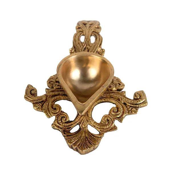 Jaszzart_Ethnic_Indian_Design_Brass_Pooja_Aarti_Havan_Spoon_19X11X4_Cm_360_Gm_Antique_Puja_Spoon_For_Pouring_Ghee_In_Hawan_Kund_Achmani_For_Holy_Water_Perfect_For_Aarti_Diya_In_Home_Temples