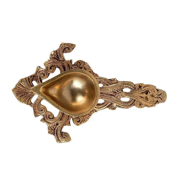 Jaszzart_Ethnic_Indian_Design_Brass_Pooja_Aarti_Havan_Spoon_19X11X4_Cm_360_Gm_Antique_Puja_Spoon_For_Pouring_Ghee_In_Hawan_Kund_Achmani_For_Holy_Water_Perfect_For_Aarti_Diya_In_Home_Temples
