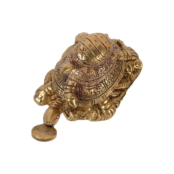 Jaszz_Arts_Brass_Tortoise_Turtle_Family_For_Good_Luck_Home_Vastu_Pooja_Puja_Mandir_Table_Decor_Showpiece_And_Gift_Items_Collectible_Handicraft_Art_Yellow_18_X_10_X_10_Cm_L_X_W_X_H