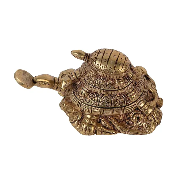 Jaszz_Arts_Brass_Tortoise_Turtle_Family_For_Good_Luck_Home_Vastu_Pooja_Puja_Mandir_Table_Decor_Showpiece_And_Gift_Items_Collectible_Handicraft_Art_Yellow_18_X_10_X_10_Cm_L_X_W_X_H