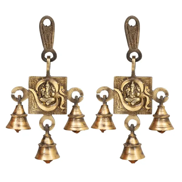 Antique_Brass_Hanging_Bells_For_Pooja_Gift_Home_Decor_With_3_Ghanti_Handmade_Puja_Article_For_Diwali_Festival_Vastu_Om_Ganesh_Ji_Pack_Of_11