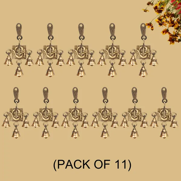 Antique_Brass_Hanging_Bells_For_Pooja_Gift_Home_Decor_With_3_Ghanti_Handmade_Puja_Article_For_Diwali_Festival_Vastu_Om_Ganesh_Ji_Pack_Of_11