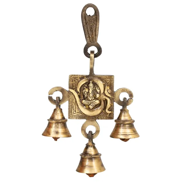 Antique_Brass_Hanging_Bells_For_Pooja_Gift_Home_Decor_With_3_Ghanti_Handmade_Puja_Article_For_Diwali_Festival_Vastu_Om_Ganesh_Ji_Pack_Of_1